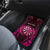 Personalised New Zealand Darts Car Mats Pink Dart Board Maori Pattern