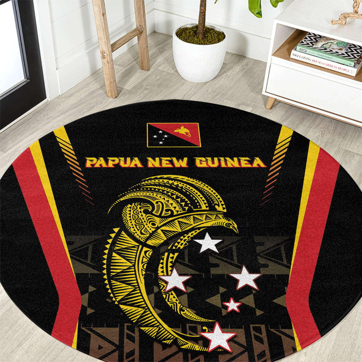 Papua New Guinea Cricket Round Carpet 2024 World Cup