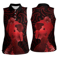 Aotearoa Mana Wahine Women Sleeveless Polo Shirt The Spiritual Power Of Women