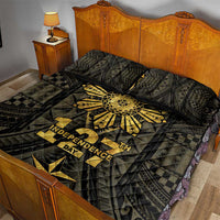 Philippines Independence Day Quilt Bed Set Filipinos Sun Star Tribal