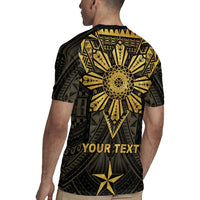 Personalised Philippines Independence Day Rugby Jersey Filipinos Sun Star Tribal