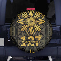 Philippines Independence Day Spare Tire Cover Filipinos Sun Star Tribal LT05 No hole Gold - Polynesian Pride