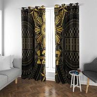 Philippines Independence Day Window Curtain Filipinos Sun Star Tribal