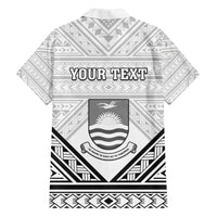Personalised Kiribati Gospel Day Hawaiian Shirt Coat Of Arms Polynesian Pattern
