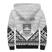 Personalised Kiribati Gospel Day Sherpa Hoodie Coat Of Arms Polynesian Pattern LT05 - Polynesian Pride