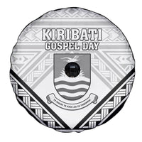 Kiribati Gospel Day Spare Tire Cover Coat Of Arms Polynesian Pattern