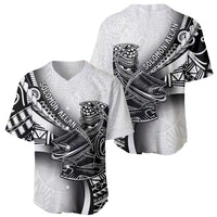 Solomon Islands Nguzunguzu Baseball Jersey Polynesian Tribal Pattern