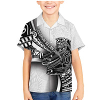 Solomon Islands Nguzunguzu Family Matching Mermaid Dress and Hawaiian Shirt Polynesian Tribal Pattern