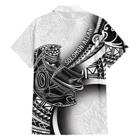 Solomon Islands Nguzunguzu Family Matching Summer Maxi Dress and Hawaiian Shirt Polynesian Tribal Pattern