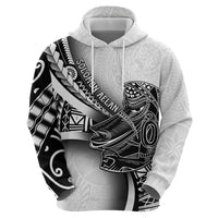 Solomon Islands Nguzunguzu Hoodie Polynesian Tribal Pattern