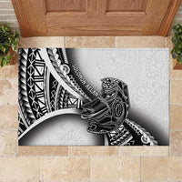 Solomon Islands Nguzunguzu Rubber Doormat Polynesian Tribal Pattern