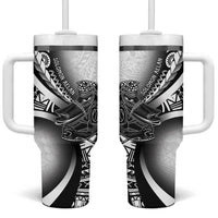 Solomon Islands Nguzunguzu Tumbler With Handle Polynesian Tribal Pattern
