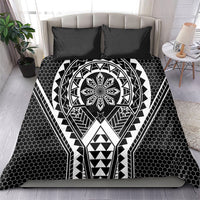 Philippines Batok Tribal Inspired Tattoo Black Bedding Set LT05 - Polynesian Pride
