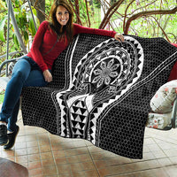Philippines Batok Tribal Inspired Tattoo Black Quilt LT05 - Polynesian Pride