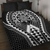 Philippines Batok Tribal Inspired Tattoo Black Quilt Bed Set LT05 Black - Polynesian Pride