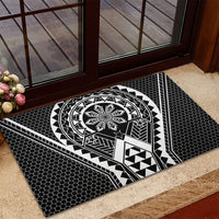 Philippines Batok Tribal Inspired Tattoo Black Rubber Doormat LT05 - Polynesian Pride