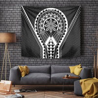 Philippines Batok Tribal Inspired Tattoo Black Tapestry LT05 Black - Polynesian Pride