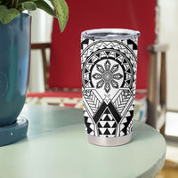 Philippines Batok Tribal Inspired Tattoo White Tumbler Cup LT05 - Polynesian Pride