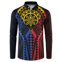 Philippines Batok Tribal Inspired Tattoo Button Sweatshirt LT05 Multicolor - Polynesian Pride