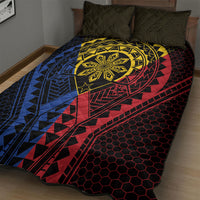 Philippines Batok Tribal Inspired Tattoo Quilt Bed Set LT05 - Polynesian Pride
