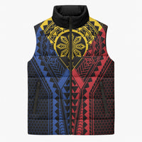 Philippines Batok Tribal Inspired Tattoo Sleeveless Puffer Jacket LT05 Unisex Multicolor - Polynesian Pride