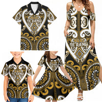 Custom Aotearoa Ngai Te Rangi Family Matching Summer Maxi Dress and Hawaiian Shirt Maori Tribal Pattern LT05 - Polynesian Pride