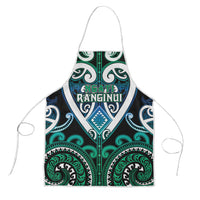 Aotearoa Ngati Ranginui Apron Maori Tribal Pattern LT05 Cyan - Polynesian Pride