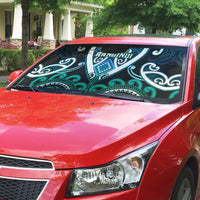 Aotearoa Ngati Ranginui Auto Sun Shade Maori Tribal Pattern LT05 - Polynesian Pride