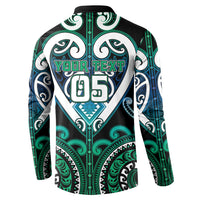 Custom Aotearoa Ngati Ranginui Button Sweatshirt Maori Tribal Pattern LT05 - Polynesian Pride