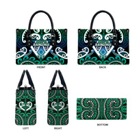Aotearoa Ngati Ranginui Leather Bag Maori Tribal Pattern LT05 - Polynesian Pride