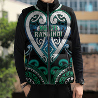 Custom Aotearoa Ngati Ranginui Sleeveless Puffer Jacket Maori Tribal Pattern LT05 - Polynesian Pride