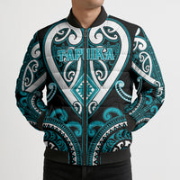 Custom Aotearoa Tapuika Bomber Puffer Jacket Maori Tribal Pattern LT05 - Polynesian Pride
