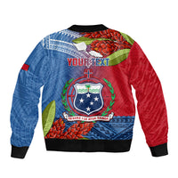 Personalized Samoa Bomber Jacket Teuila Torch Ginger Mix Polynesian Tribal LT05 - Polynesian Pride