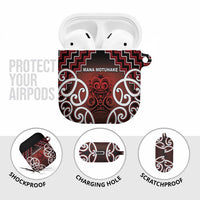 Aotearoa Mana Motuhake AirPods Case Poutama With Maori Pattern - Polynesian Pride
