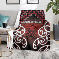 Aotearoa Mana Motuhake Blanket Poutama With Maori Pattern - Polynesian Pride