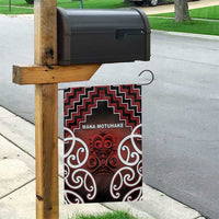 Aotearoa Mana Motuhake Garden Flag Poutama With Maori Pattern - Polynesian Pride