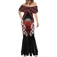 Personalised Aotearoa Mana Motuhake Mermaid Dress Poutama With Maori Pattern - Polynesian Pride