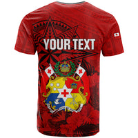 Personalized Tonga King Tupou I Day T Shirt Tropical Flowers With Ngatu Pattern LT05 - Polynesian Pride