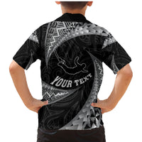 Personalised New Zealand Bungy Jumping Family Matching Mermaid Dress and Hawaiian Shirt Maori Pattern LT05 - Polynesian Pride