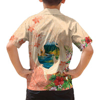 Hawaii Kauai Na Pali Coast Landscape Family Matching Tank Maxi Dress and Hawaiian Shirt LT05 - Polynesian Pride