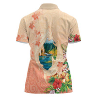 Hawaii Kauai Na Pali Coast Landscape Women Polo Shirt LT05 - Polynesian Pride