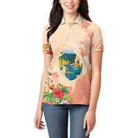 Hawaii Kauai Na Pali Coast Landscape Women Polo Shirt LT05 - Polynesian Pride