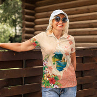 Hawaii Kauai Na Pali Coast Landscape Women Polo Shirt LT05 - Polynesian Pride