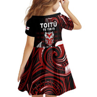 Aotearoa Toitu He Whakaputanga Family Matching Tank Maxi Dress and Hawaiian Shirt Toitu Te Tiriti O Waitangi LT05 - Polynesian Pride