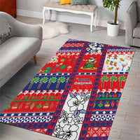 Wallis And Futuna Christmas Area Rug Festive Beach Vibes - Polynesian Pride