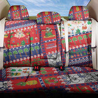 Wallis And Futuna Christmas Back Car Seat Cover Festive Beach Vibes - Polynesian Pride