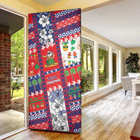 Wallis And Futuna Christmas Door Cover Festive Beach Vibes - Polynesian Pride