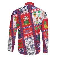 Wallis And Futuna Christmas Family Matching Off The Shoulder Long Sleeve Dress and Hawaiian Shirt Festive Beach Vibes - Polynesian Pride