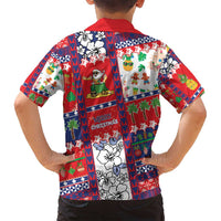 Wallis And Futuna Christmas Family Matching Puletasi and Hawaiian Shirt Festive Beach Vibes LT05 - Polynesian Pride