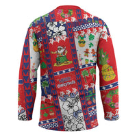 Wallis And Futuna Christmas Hockey Jersey Festive Beach Vibes LT05 - Polynesian Pride